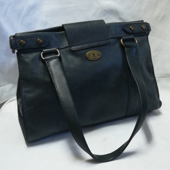 Fossil leather tote purse - Picture 3 of 8